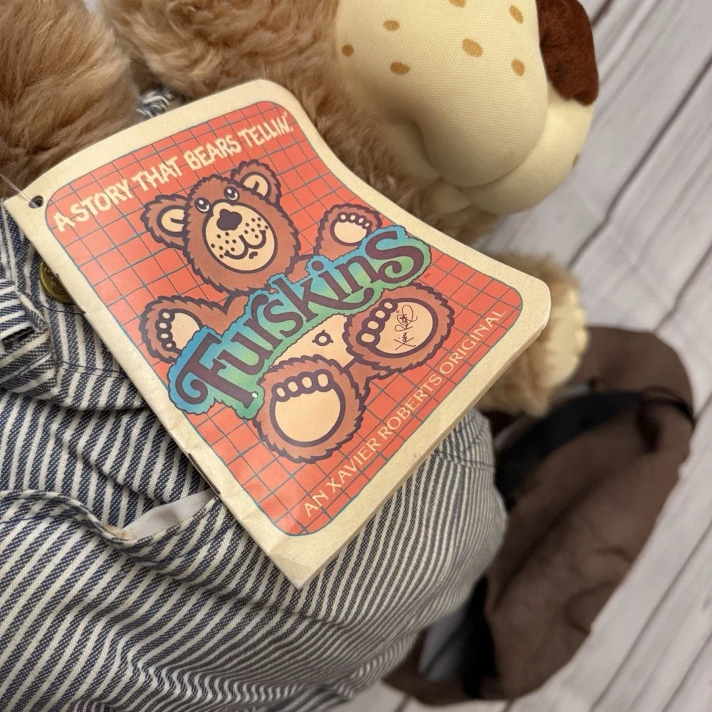 1984 Furskins Dudley Teddy Bear‎ Plush Xavier Roberts 22